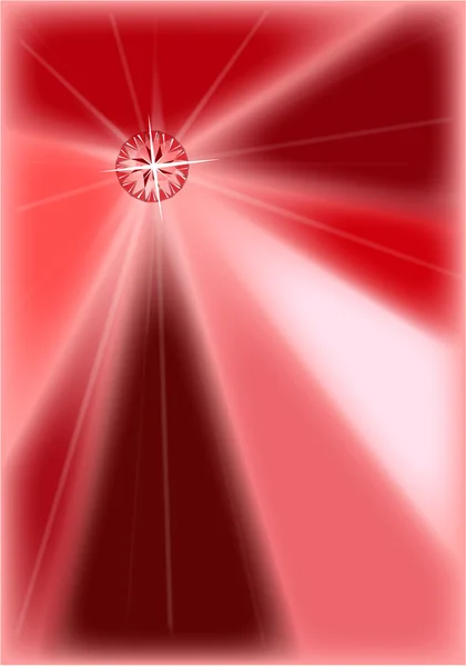 Éclatement de rubis — Image vectorielle