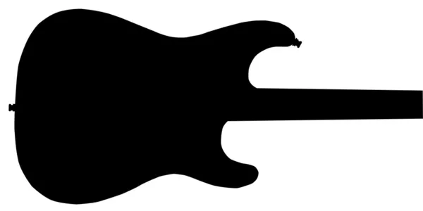 Silhueta de guitarra — Vetor de Stock