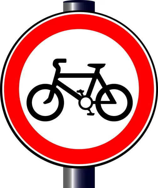 Bisikletçi işareti — Stok Vektör
