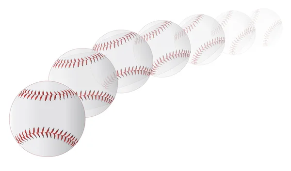 Baseball volant — Image vectorielle