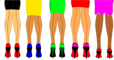 Standing in line clipart
