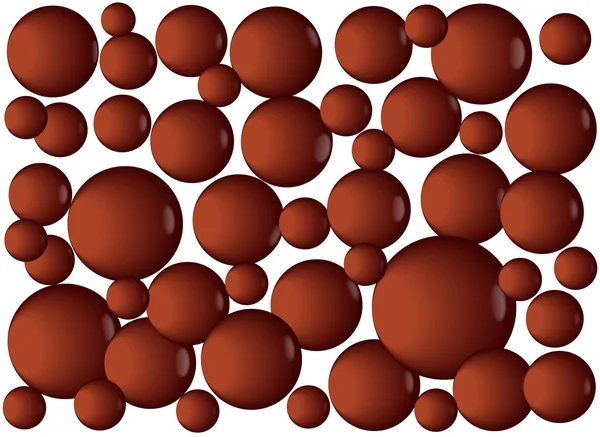 Boules de chocolat — Image vectorielle