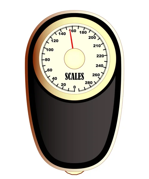 Bathroom Scales — Stock Vector