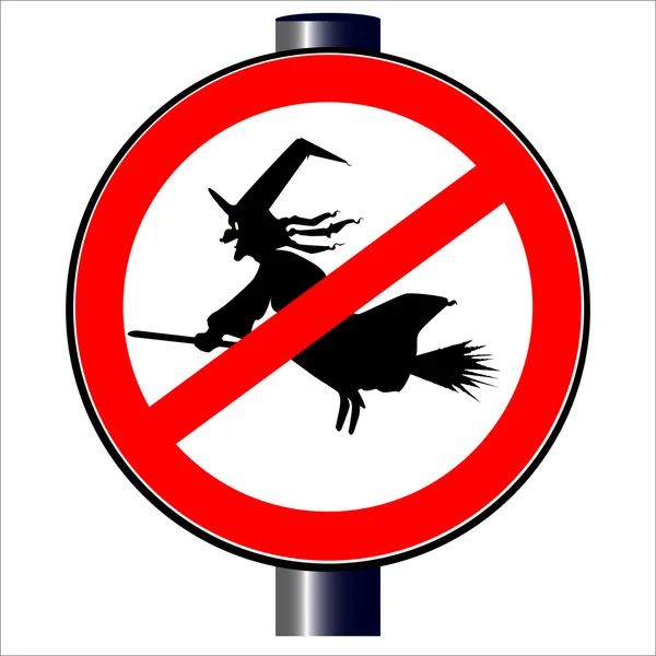 Cadılar trafik işaretleri — Stok Vektör