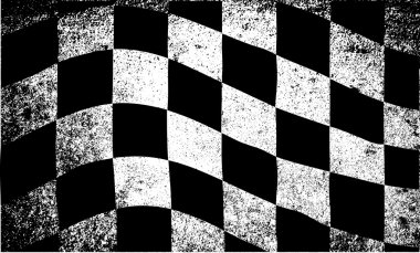 Dirty Chequered Flag clipart