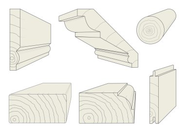 Wood Profiles clipart