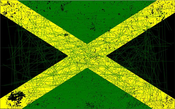 Jamaicas flagga — Stock vektor