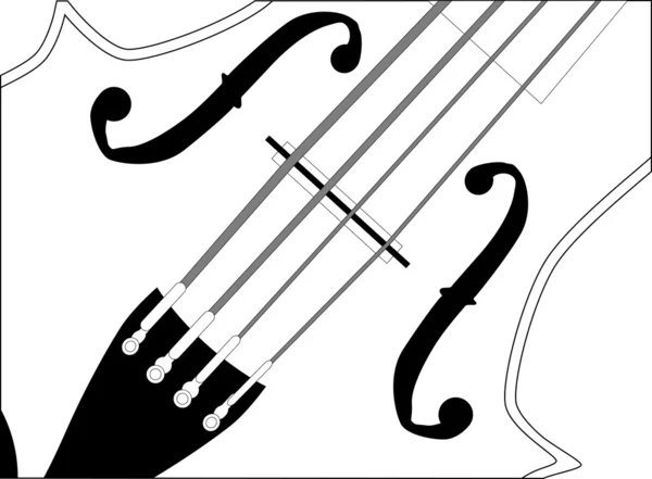 Fiddle Primer plano — Archivo Imágenes Vectoriales