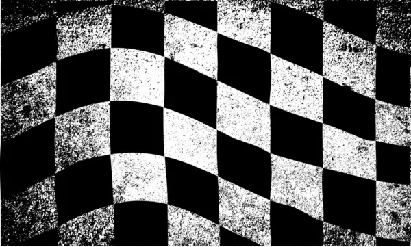 Dirty Chequered Flag — Stock Vector