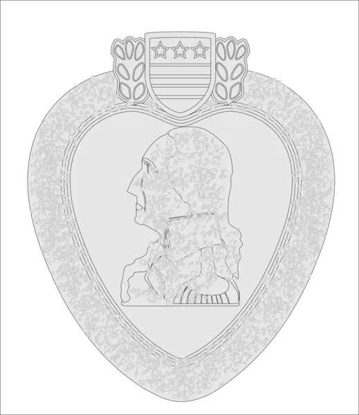 Медаль " Пурпурове серце " — стоковий вектор
