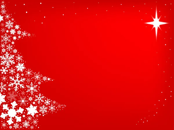 Red Christmas Background — Stock Vector