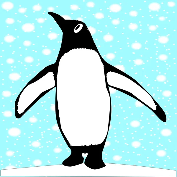 Pinguin — Stockvektor