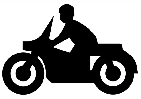 Мотоцикл силует — стоковий вектор