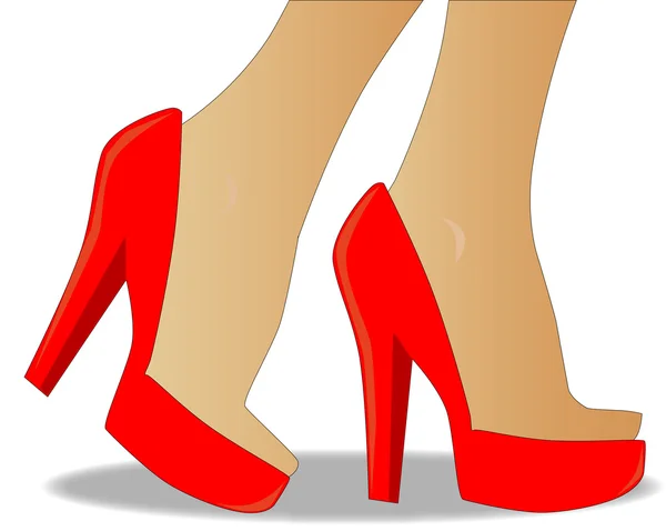 Red Shoes — Stock Vector