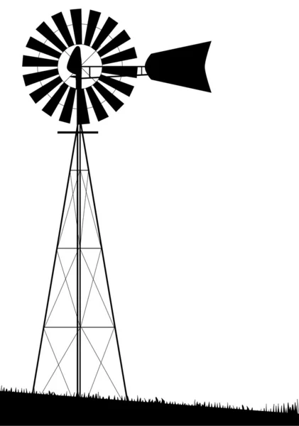 Windmolen — Stockvector