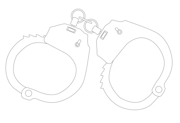 Схема наручников — стоковый вектор