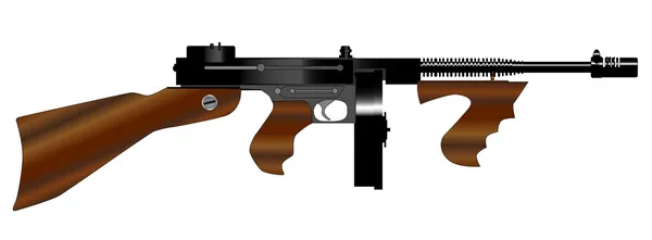 Tommy Gun. — Vector de stock