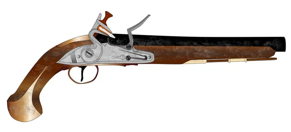 Pistolet à duel — Image vectorielle