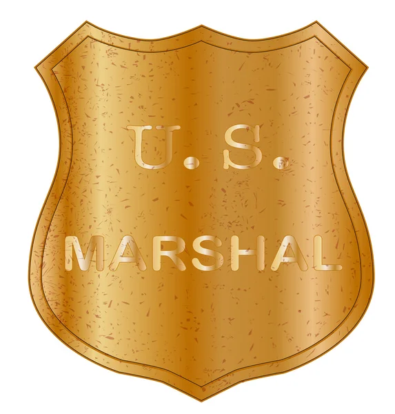 Insignia del escudo del alguacil de Estados Unidos — Vector de stock