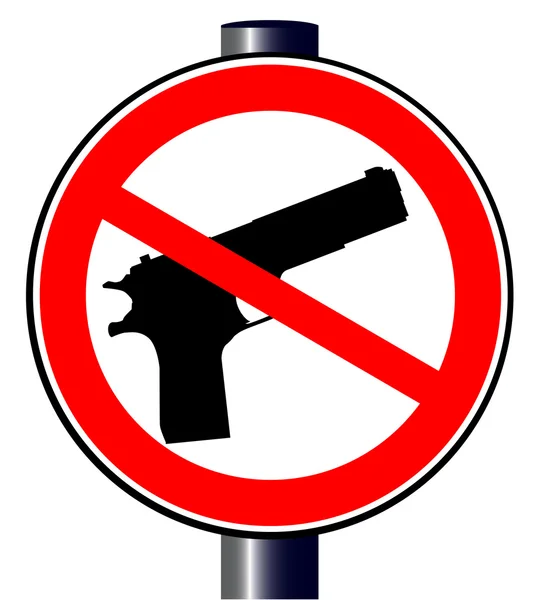 Keine Waffen erlaubt — Stockvektor