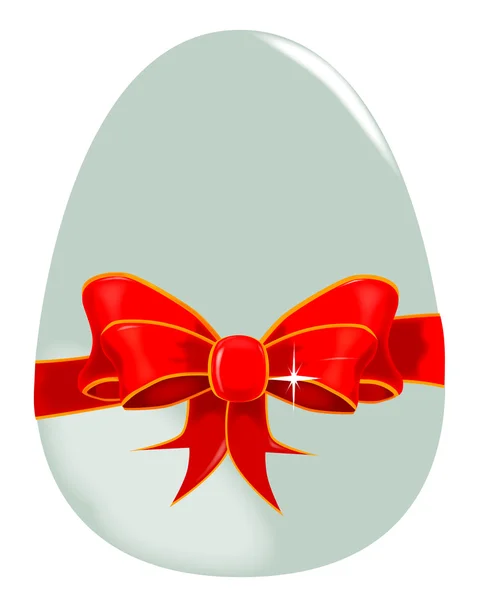 Egg and Ribbon — Stock Vector