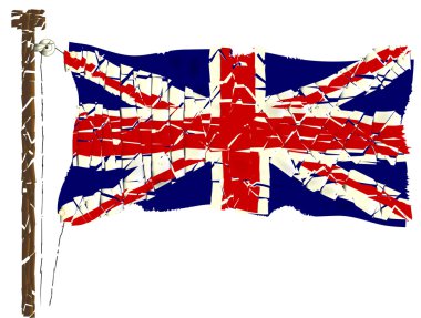 Grunge union jack bayrağı