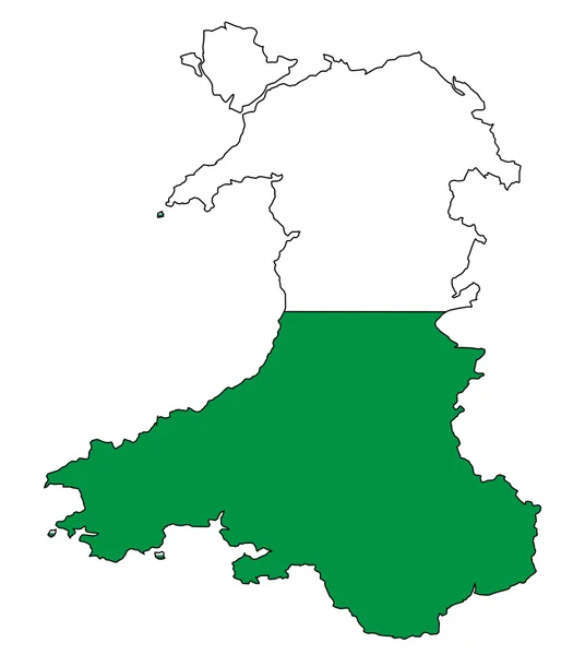 Wales-overzicht — Stockvector