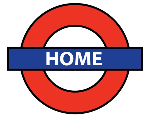 Domovská stránka londýnského podzemí — Stockový vektor