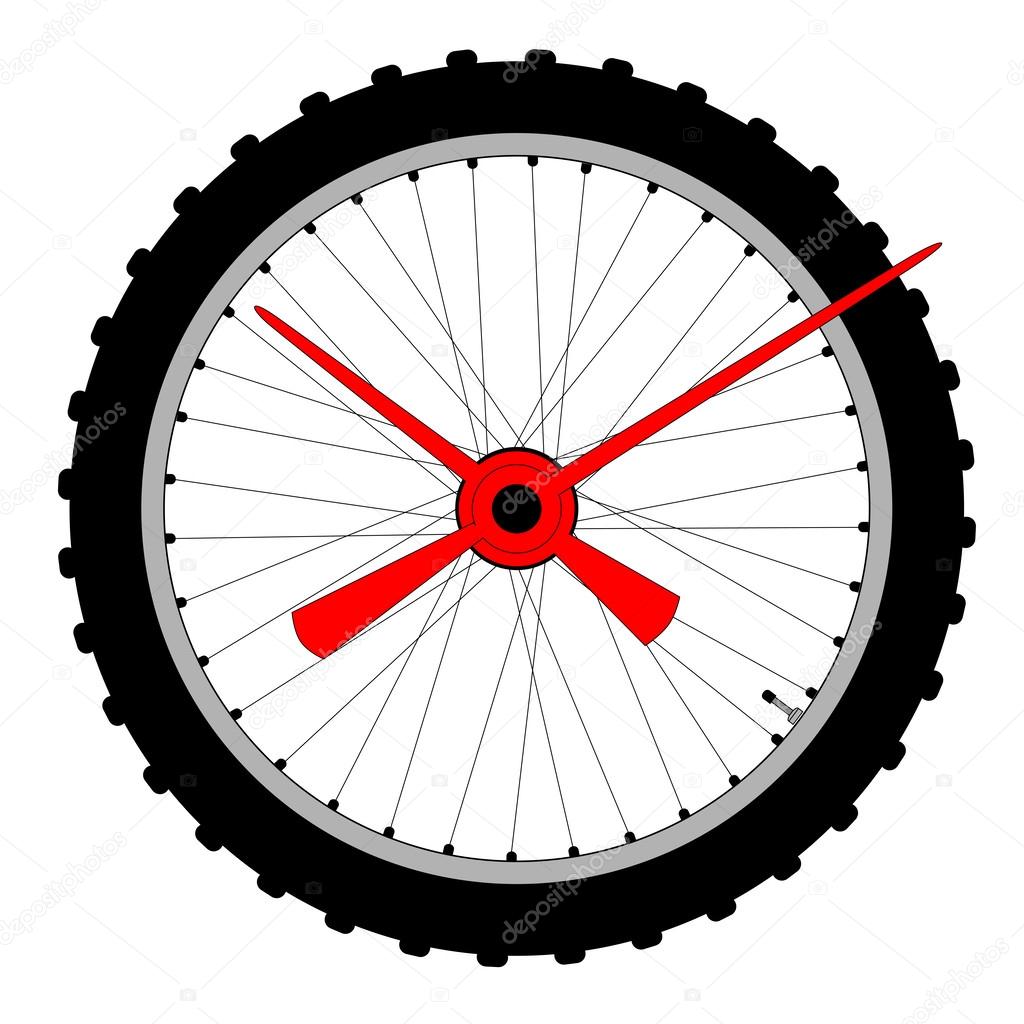Bicycle Wheel Clock Face