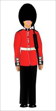 British Soldier On Guard Duty clipart