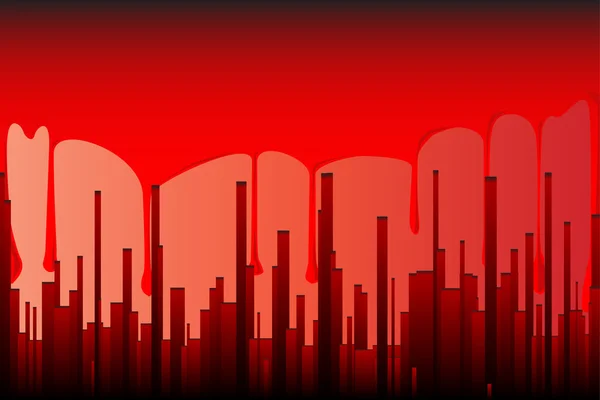 Blood City — Stock Vector