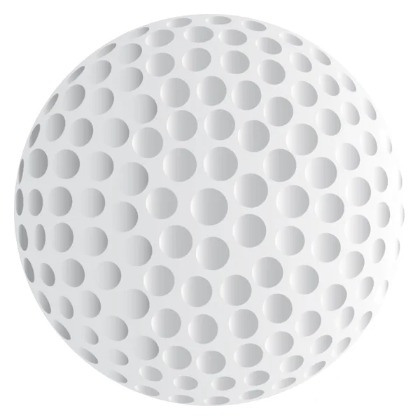 Geïsoleerde golfbal — Stockvector