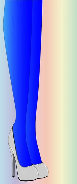Mavi çorap — Stok Vektör