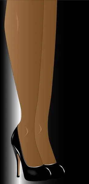 Ноги на шпильках — стоковый вектор