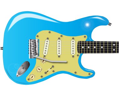 50's Electric Guitar clipart