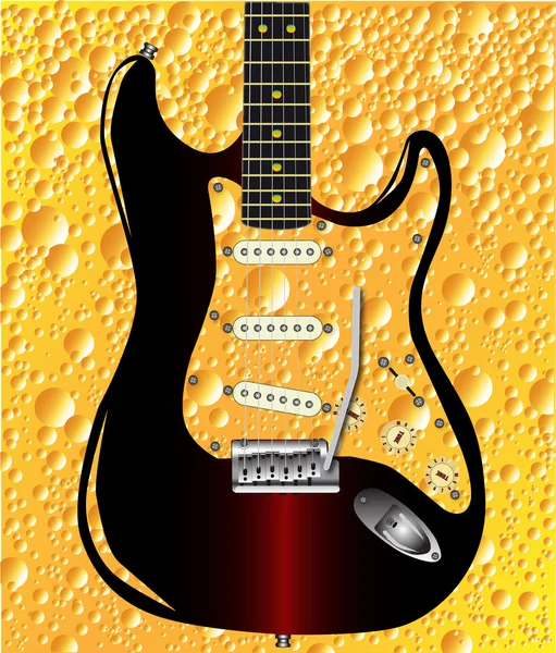 Piwo gitara — Wektor stockowy