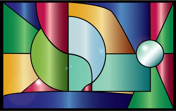 Sticlă colorată — Vector de stoc