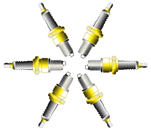 火花塞 — 图库矢量图片