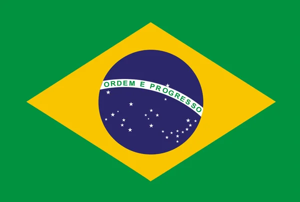 브라질 국기 — 스톡 벡터