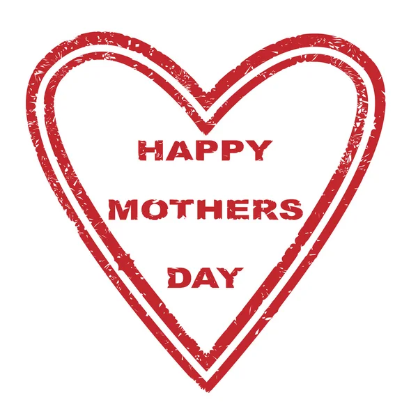 Dia de mães coração — Vetor de Stock