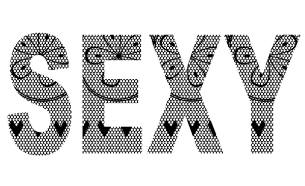 Sexy tekst — Stockvector