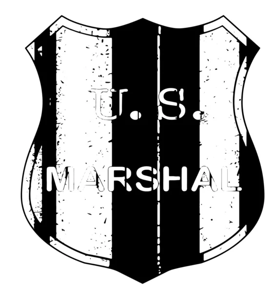 Marschall-Schild-Abzeichen — Stockvektor