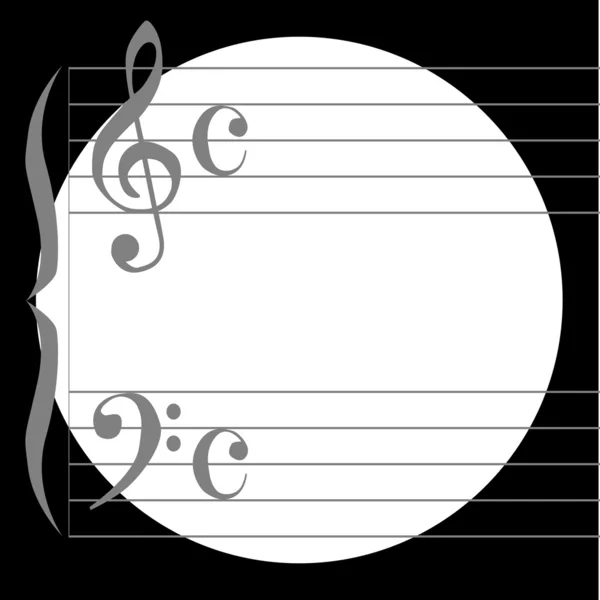 Cercle musical — Image vectorielle