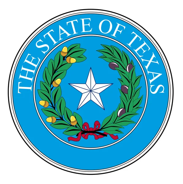 Selo do Estado do Texas — Vetor de Stock