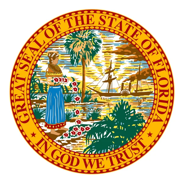 Florida staat zegel — Stockvector