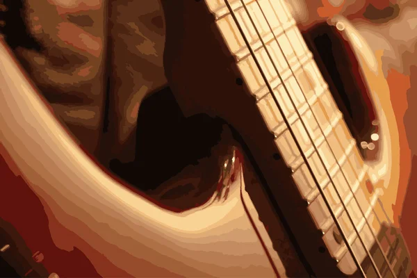 Guitarra de cerca — Archivo Imágenes Vectoriales