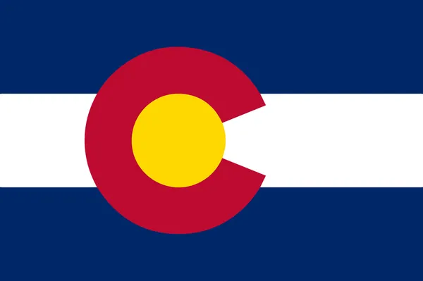 Bandiera dello Stato del Colorado Vettoriali Stock Royalty Free