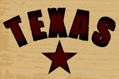 Texas ahşap tahıl arka plan üzerinde