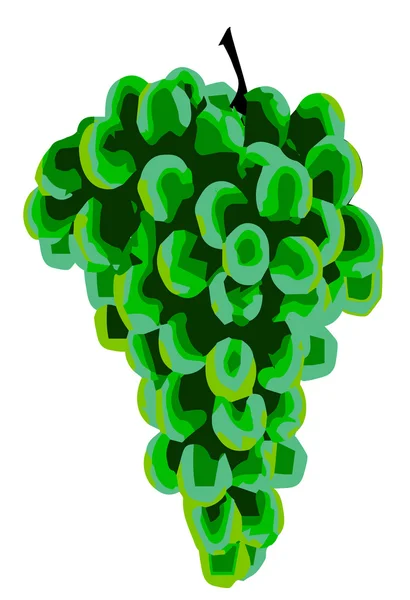 Uvas verdes — Vetor de Stock