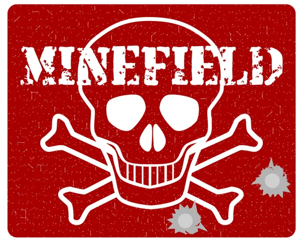 Minefield — Stock Vector